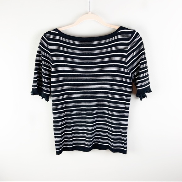 ModCloth Stripped Blouse with Cute Sleeves - Picture 6 of 6